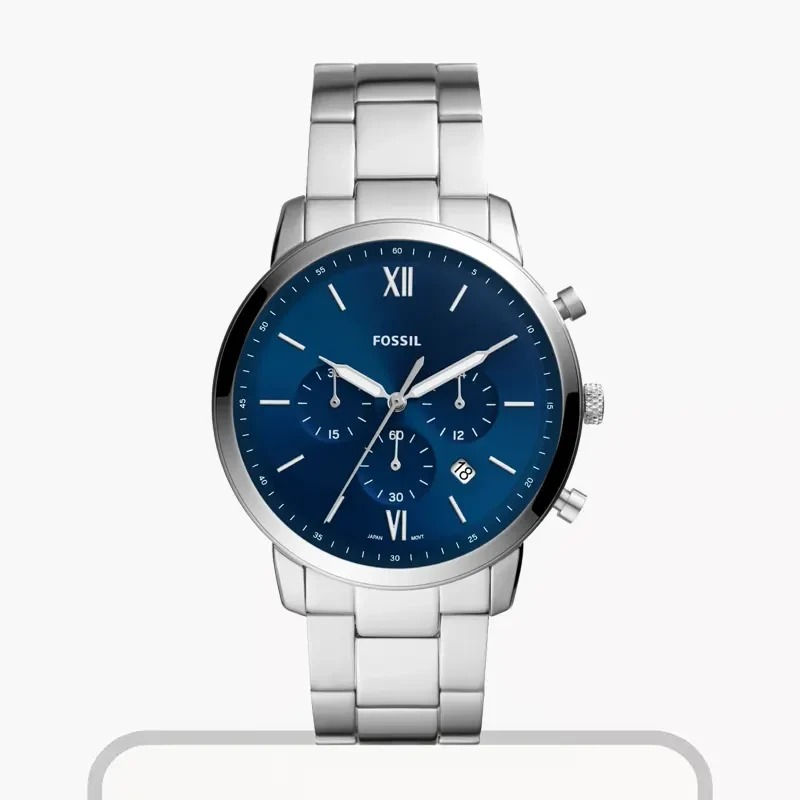 Fossil Neutra Stainless Steel Blue Dial Men's Watch- FS5792